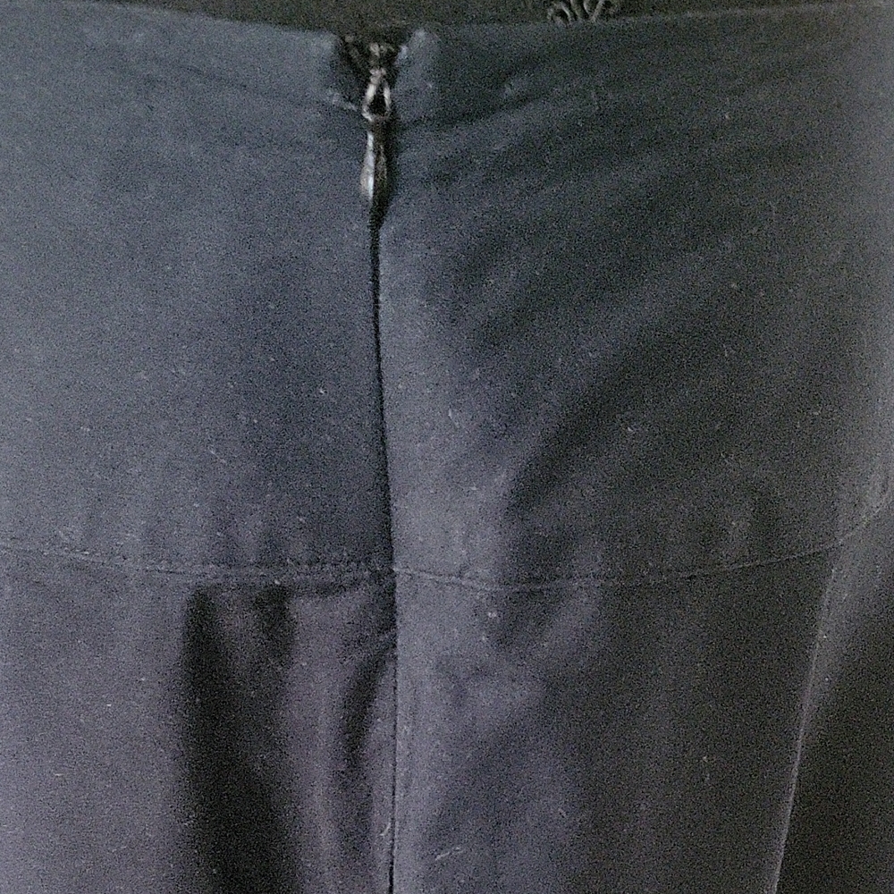 Camille La Vie Black Skirt with EMBROIDERED Purple Floral Design - Picture 6 of 7